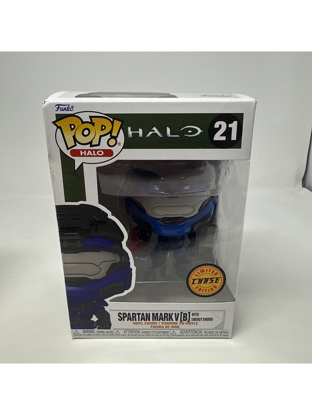 Funko Pop Halo Spartan Mark V (B) With Red Energy Sword 21 CHASE Limited Edition